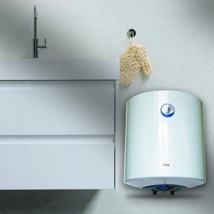 บริษัท ทิพย์ธนาพร จำกัด - จำหน่ายเครื่องใช้ไฟฟ้า เครื่องทำน้ำร้อน ›  Electric Storage Water Heater Ferroli SEV 50